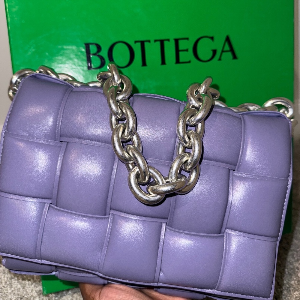 Bottega Veneta Cassette Chain Crossbody Bag